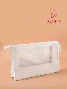 Toiletry Bag For Makeup, Front Back, Waterproof For Women CHICA - White - View 2