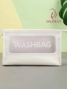 Toiletry Bag For Makeup, Front Back, Waterproof For Women CHICA - White - View 1