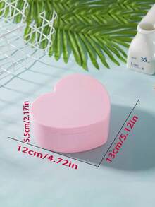 1 Miếng Hình trái tim Màu hồng Bàn làm việc Tổ chức đồ trang sức Hộp Với Hoa anh đào , Ngôi sao , Và Love Thiết kế , Hai Lớp Hộp lưu trữ - Hồng - Xem 4