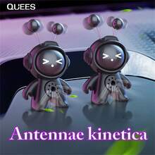 QUEES 1入組卡通外星人香薰車用空氣清新劑 - 黑色 - 查看 4