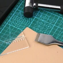 Handmade Leather Goods Diy Acrylic Auxiliary Pressing And Pulling Chopper Leathercraft Tools Sewing Tools - White - View 6