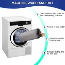 1 pieza Alfombrilla de baño de baño moderno antideslizante agua absorbente para cuarto de baño - Camel - Ver 6