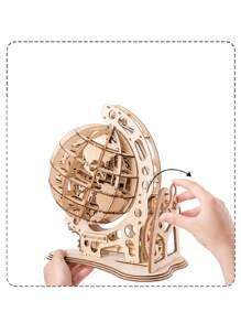 木質地球儀玩具,雷射切割精密零件,純機械組裝,齒輪透過旋轉開關手動旋轉。適合休閒娛樂和緩解壓力,也是木製家居裝飾玩具。 - 彩色 - 查看 4