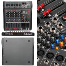 Bomge Ct6s Mezclador De Audio Profesional Dj Sistema De Consola De Mezcla Con Interfaz De 6 Canales Digitales, Usb, Mp3, Entrada De Computadora, Alimentación Phantom De 48v, Efectos De Reverberación Incorporados, Color Negro - Negro - Ver 7