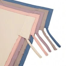 Solid Color Soft Milk Silk Scarf Women's Neckerchief With Tie For Easy Hair Wrapping Witch