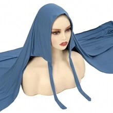 Solid Color Soft Milk Silk Scarf Women's Neckerchief With Tie For Easy Hair Wrapping Witch
