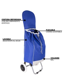 Storage Island & Carts - Navy Blue - View 3