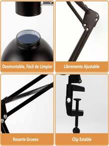 Metallic Led Desk Lamp - White - View 5