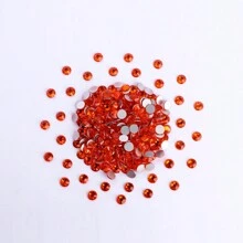 1440 Piezas De Vidrio Naranja Plano De Diamante De Imitación Con Espalda Plana Para Hacer Ropa Y Joyas De Bricolaje - Naranja - Ver 5