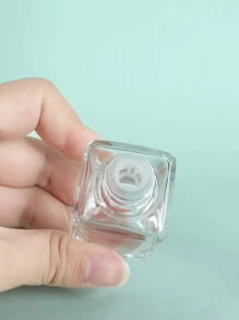 Customized 40ml Transparent Square Glass Dropper Bottle With Dropper Cap And Pressing Rod For Essential Oil Pack Cosmetics Packaging - Clear - View 5
