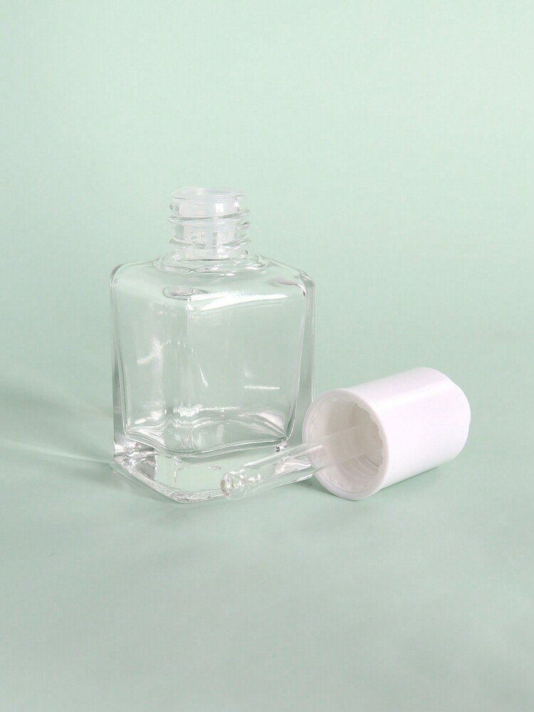 Customized 40ml Transparent Square Glass Dropper Bottle With Dropper Cap And Pressing Rod For Essential Oil Pack Cosmetics Packaging - Clear - View 2