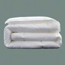 White Quilt Machine Washable, Super Soft For Home, Hotel, Guest House Use, Single & Double Bed Size Silk Floss Filled Comforter, Waterproof