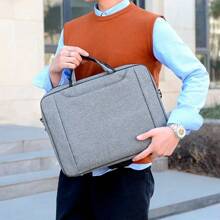 Shendy Vendy Executive Waterproof Briefcase School Laptop Portfolio 15.6¨ - 灰色 - 查看 7