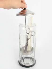 1pc Large Capacity Hair Comb Sterilization Box - Clear - View 7