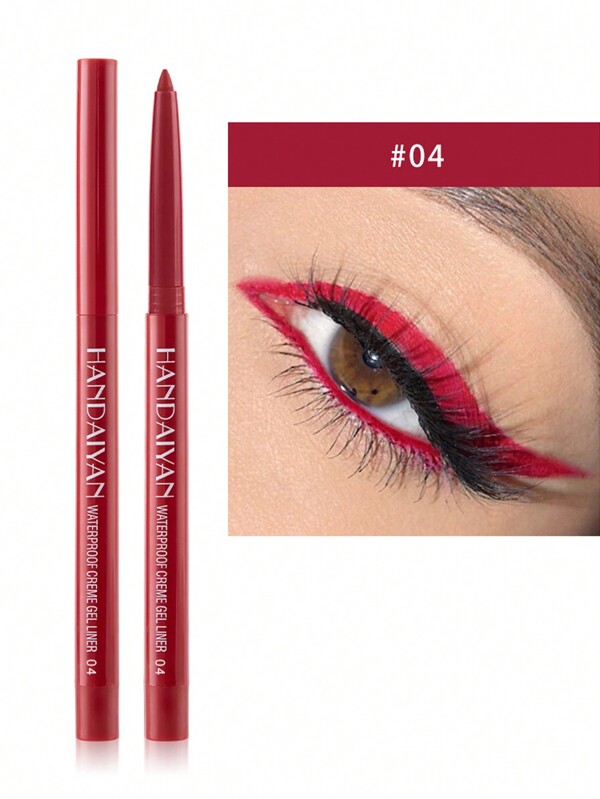  Crayon Eyeliner Coloré HANDAIYAN, Eyeliner Liquide Imperméable Séchage Rapide, Stylo Eyeliner Rotatif Ultra-Fin, Idéal Pour Les Festivals De Musique, Les Fêtes, Halloween, Noël, Poids Net : 0,2g, Convient Aux Femmes, Convient Pour L'Hiver/Le Printemps, Idéal Pour La Mode Fancy Y2K, Convient Comme Cadeau D'Anniversaire/Saint-Valentin/Fête Des Mères, Essentiel Pour Les Fêtes De Carnaval, Meilleur Choix De Couleurs