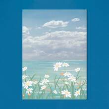 warm Scandinavian style wall art,aesthetic canvas print painting ,Canvas wall art,print wall decor - Multicolor - View 5