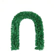 1入聖誕節裝飾2.7m Pvc加密聖誕藤蔓花環,用於聖誕節門飾 - 綠色 - 查看 4