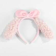 跨境洗臉頭帶羊咩咩可愛頭帶女毛絨頭帶髮飾新款頭飾秋冬款