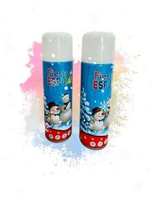 Espumas Lluvia De Nieve 250ml Espuma De Diversión Fiesta 2 pz - Azul - Ver 2