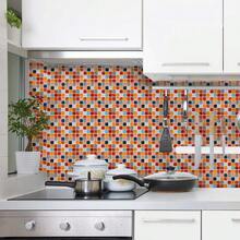 10 張 Pvc 圖形印刷廚房貼紙,浴室貼紙