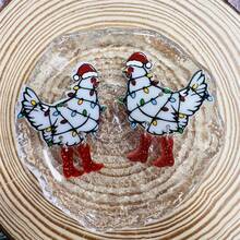 KAIDUODUO 10入組2023年度萬聖節亞克力製造的元素包-聖誕雞,彩色燈,波點鞋diy髮箍,髮夾,耳環,珠寶,個性化時裝,創意,y2k風格裝飾用品,禮品套裝 - 彩色 - 查看 4