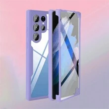 Hadaasi 1 件紫色混合 360 度全身 TPU+PC 双层亚克力防震硅胶保护壳适用于三星 Galaxy S25FE、Apple 17 Pro/17 Pro Max/17 Air/17、OPPO 和 Honor 400/400 Pro/400 Lite