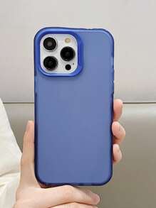 活力色块二合一大孔防护眼镜亲肤高端触感透明色手机壳适用于Iphone 14 14PRO 7 8 8PLUS X XR 11 12 12PROMAX 13 13PRO 15 15PRO 15PROMAX - 藍色 - 查看 1