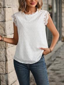 Women Tops - 白色 - 查看 5