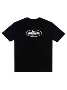 Men T-Shirts - 黑色 - 查看 1