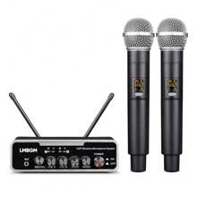 X6無線麥克風,具有光纖、同軸和3.5mm接口,可用於家庭、電視和ktv - 黑色 - 查看 11