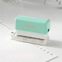 1pc 6-hole Loose-leaf Binder Punch For Diy Planner - Green - View 1