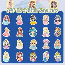 50入組公主防水diy創意貼紙玩具,適用於筆記型電腦、桌上型電腦、手機、手機殼、吉他、桌面、水杯、旅行箱、摩托車、汽車等貼紙,是感恩節和聖誕節的絕佳禮物 - 彩色 - 查看 9