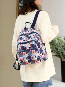 Women's School Backpack Travel Casual Multifunctional Fashion Lady - 粉色 - 查看 9