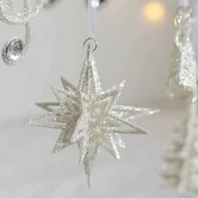 1pc Shiny Exploding Star Decor For Various Festivals, Birthday Parties, Garden Decoration - White - View 6
