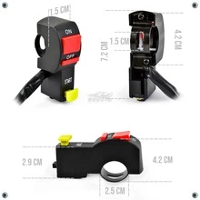 Interruptor Botón Switch De Encendido Apagado Inicio Moto - Negro - Ver 6