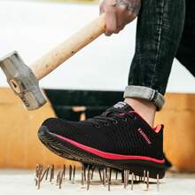 男士鋼頭工作安全鞋,防滑防刺穿工業建築靴