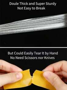 Double Sided Yellow Cloth Tape - Yellow - View 3