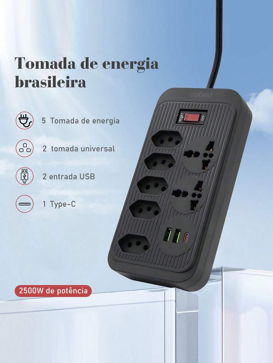 Electrical Sockets & Plugs Adaptors - 黑色 - 查看 1
