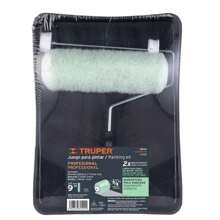 Kit de rodillo para pintar, 9" (maneral, charola y felpa) - Plateado - Ver 4