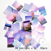 Cloudy Sky Soft Glow Sticker - Black - View 1