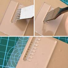 Handmade Leather Goods Diy Acrylic Auxiliary Pressing And Pulling Chopper Leathercraft Tools Sewing Tools - White - View 5