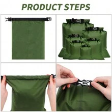6 Pcs Waterproof Dry Bags Dry Sack Dry Pouch Portable Big Capacity Combo Pouch Snorkeling Bag Drifting Bag for Travel Rafting Drifting Swimming Snorkeling Camping Cycling Fishing Kayak Accessories