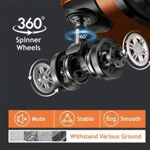 3-In-1 Multifunctional Large Capacity Traveling Storage Suitcase Luggage Pink - 橘色 - 查看 9