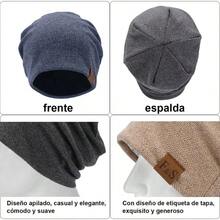 Gorro casual de hombre - Gris Claro - Ver 6