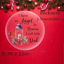 1pc Red  Christmas Ornaments Remembrance Gifts For Loss Of Dad Memorial Christmas Ornament Decor Xmas Memorial Gifts For Christmas Tree Decorations Remebrance Gifts For Dad Sympathy Gift For Dad Memorial Ornament For Dad - White - View 4