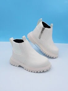 1雙幼童防水皮鞋,時尚柔軟底部兒童鞋