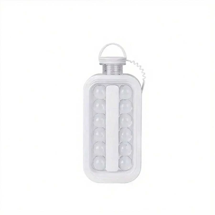 1 cái Silicone Có thể thu gọn Uốn xoăn Chai , Khay lập phương đá 2 trong 1 Có thể mang đi Uốn xoăn Chai Với 17-ngăn Bằng phẳng Nắp Đối với Nước đá Những quả bóng , , Cà phê , Whisky Bia Nước ép Rượu sâm banh Khối lập phương Khuôn
