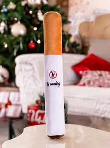 1 件大號 65 公分創意香菸毛絨玩具,蓬鬆的禁煙枕頭玩具,有趣的家居裝飾毛絨娃娃,聖誕禮物,戒菸生日禮物 - 黃色 - 查看 2