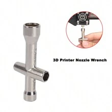 3d列印機工具m2 M2.5 M3 M4 3d列印噴嘴扳手螺絲螺帽六角十字迷你扳手扳手維護工具4號尺寸 - 銀色 - 查看 1