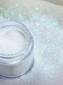 彩虹色闪光指甲颜料粉 0.1 毫米指甲闪光闪亮美甲装饰美甲用品专业人士